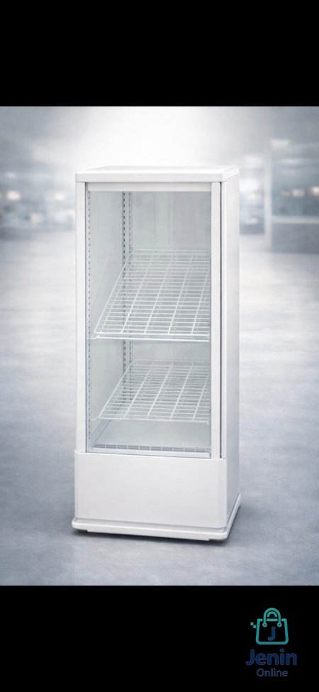 ثلاجة عرض عمودية بباب زجاجي