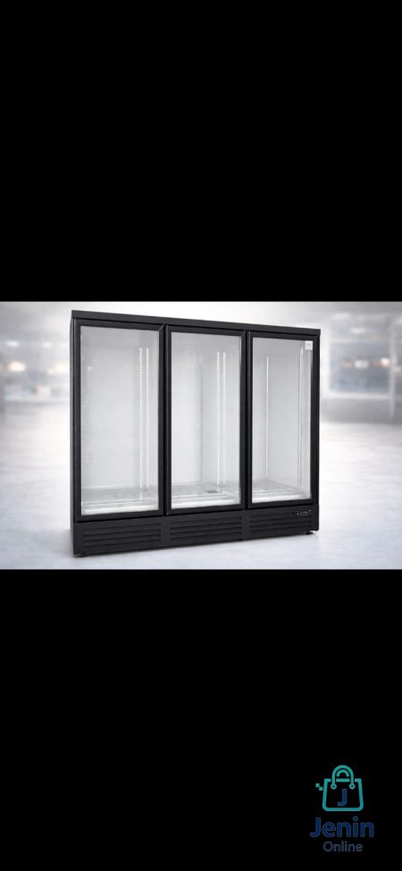 ثلاجة عرض تجارية (ثلاجة واجهة زجاجية ثلاث أبواب