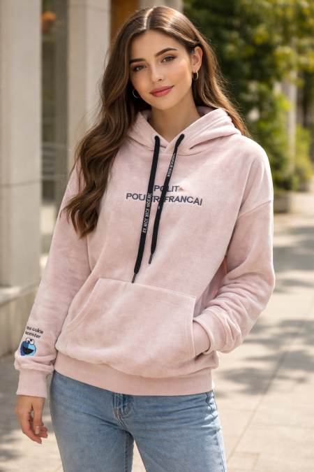 بلوزة هودي شتويه بناتي