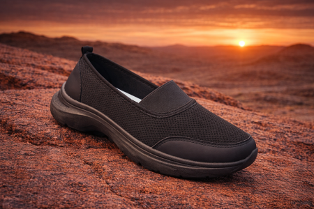 حذاء طبي نسائي سليب أون قماش شبكي