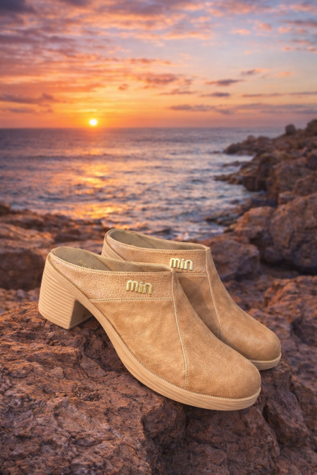 شبشب نسائي كعب متوسط – MIN Elegant Heel