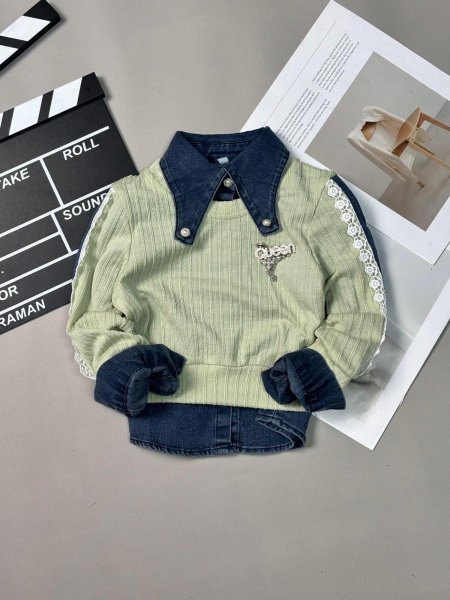 بلوز بناتي قطعتين 1-16