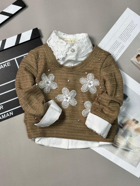 بلوز بناتي قطعتين 1-16