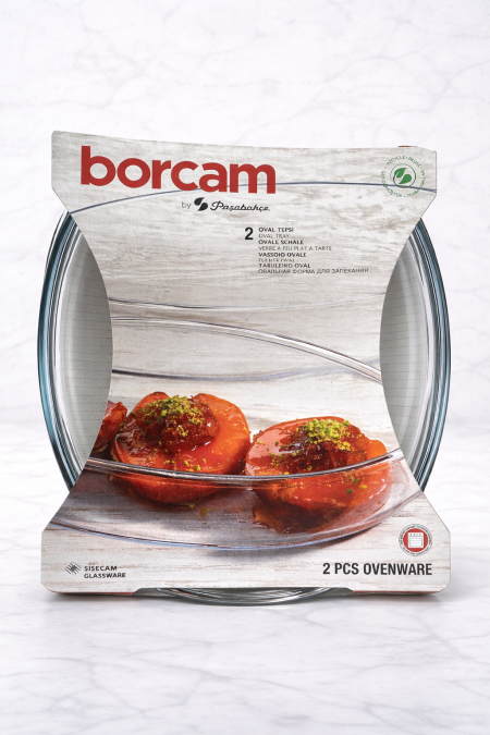 طقم صواني فرن زجاج حراري