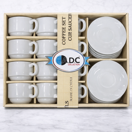 طقم فناجين قهوة مع صحون