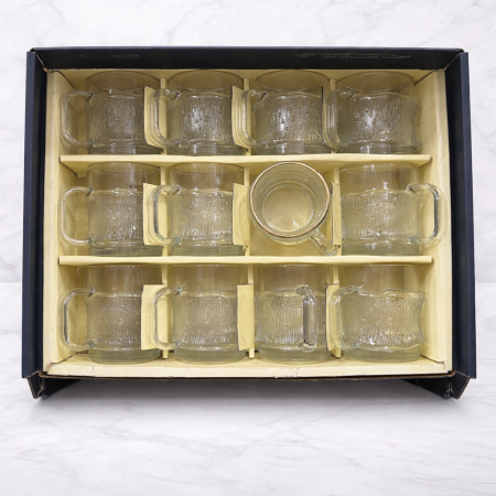 طقم أكواب شاي زجاج