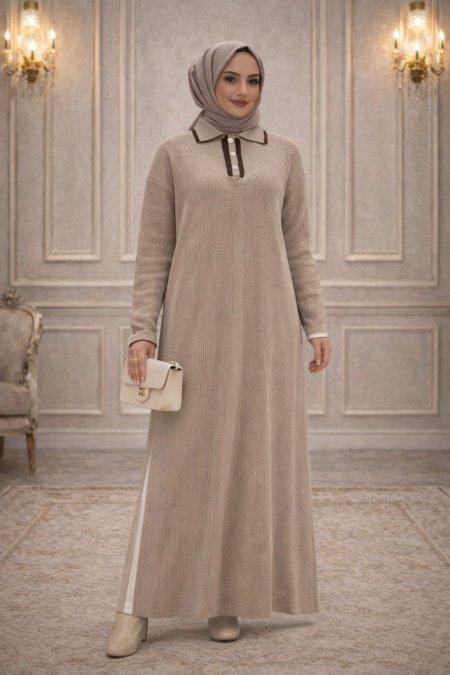 فستان نسائي شتوي طويل