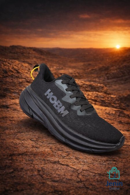 Hobmحذاء رياضي مريح جدًا وخفيف، مصمم للمشي والجري الخفيف، بوسادة سميكة تعطي امتصاص صدمات عالي وثبات ممتاز. مناسب للاستخدام اليومي الطويل، وشكله رياضي عصري.