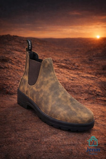 Chelsea Suede Bootsبوت عملي وأنيق، مريح باللبس وثابت بالمشي، شكله مرتب وقوي. اختيار ممتاز للي بدّه تحمّل + راحة + ستايل عملي لكل يوم