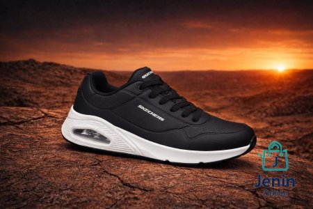 سنيكر رياضي برباط حذاء رياضي مريح جدًا، مصمم للمشي والاستخدام اليومي الطويل، بوسادة هوائية تعطي امتصاص صدمات ممتاز وراحة واضحة مع كل خطوة. ثابت بالمشي، خفيف على الرجل، وتصميمه عملي ورياضي يناسب اللبس اليومي بدون تعب.