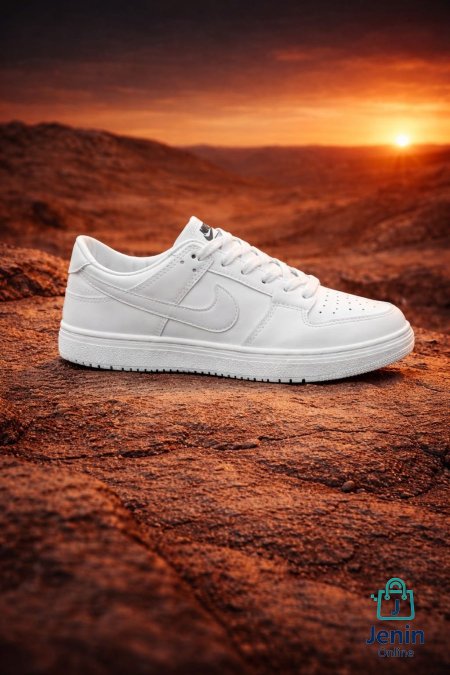 حذاء رياضي كاجوال أبيض – ستايل Nike Court / Air Force 1